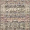 LOLOI CORNELIA PRINTED JUTE + CHENILLE RUG: MULTI