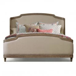 HOOKER Bedroom CORSICA UPHOLSTERED SHELTER BED: NATURAL