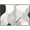 L ART Wall Art "CREAM BEIGE" CANVAS ART DIPTYCH