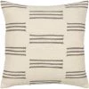 SURYA Pillows + Decor CREAM + GREY OFF-SET STRIPES PILLOW