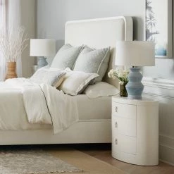 HOOKER CREST OVAL MARBLE TOP NIGHTSTAND Furniture