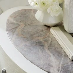 HOOKER CREST OVAL MARBLE TOP NIGHTSTAND Furniture