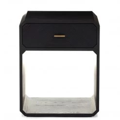 FOUR HANDS CREW NIGHTSTAND: BLACK ASH Furniture