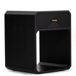 FOUR HANDS CREW NIGHTSTAND: BLACK ASH Furniture