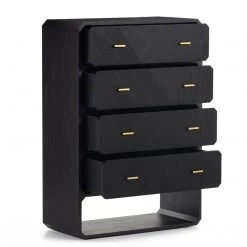 FOUR HANDS CREW TALL CHEST: BLACK ASH Furniture