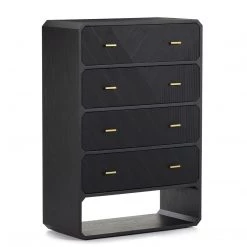 FOUR HANDS CREW TALL CHEST: BLACK ASH Furniture