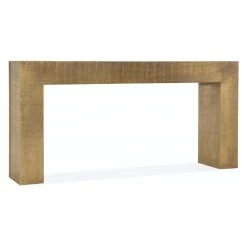 HOOKER Furniture CROC EMBOSSED GOLD METAL CLAD CONSOLE