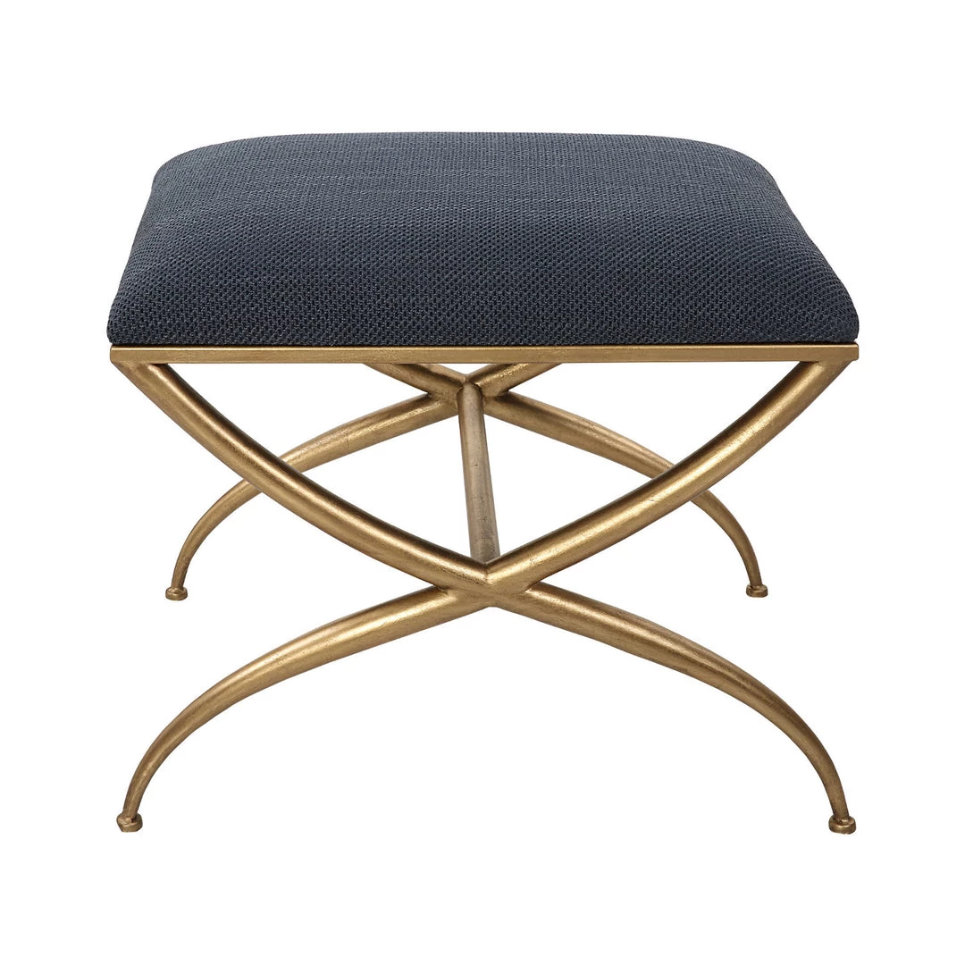 UTTERMOST GOLD CROSSING SMALL BENCH: NAVY 1 UTTERMOST GOLD CROSSING SMALL BENCH: NAVY