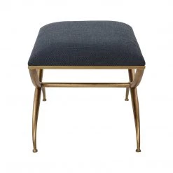 UTTERMOST GOLD CROSSING SMALL BENCH: NAVY 8 UTTERMOST GOLD CROSSING SMALL BENCH: NAVY