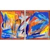 L ART Wall Art "CRUNCHY" CANVAS ART DIPTYCH