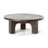 FOUR HANDS CRUZ ALUMINUM COFFEE TABLE: ANTIQUE RUST