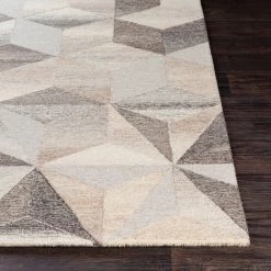 SURYA AGAMI WOOL RUG: STONE, TAUPE