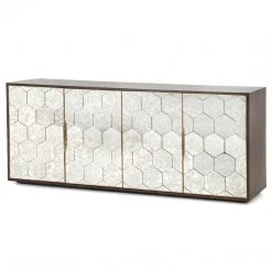 FOUR HANDS CYBIL ANTIQUE MIRROR MOSAIC SIDEBOARD