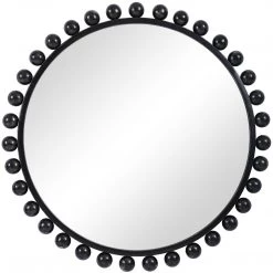 UTTERMOST CYRA 44" ROUND MIRROR: BLACK Mirrors