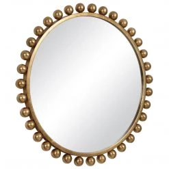 UTTERMOST CYRA 44" ROUND MIRROR: GOLD LEAF Mirrors 11 UTTERMOST CYRA 44