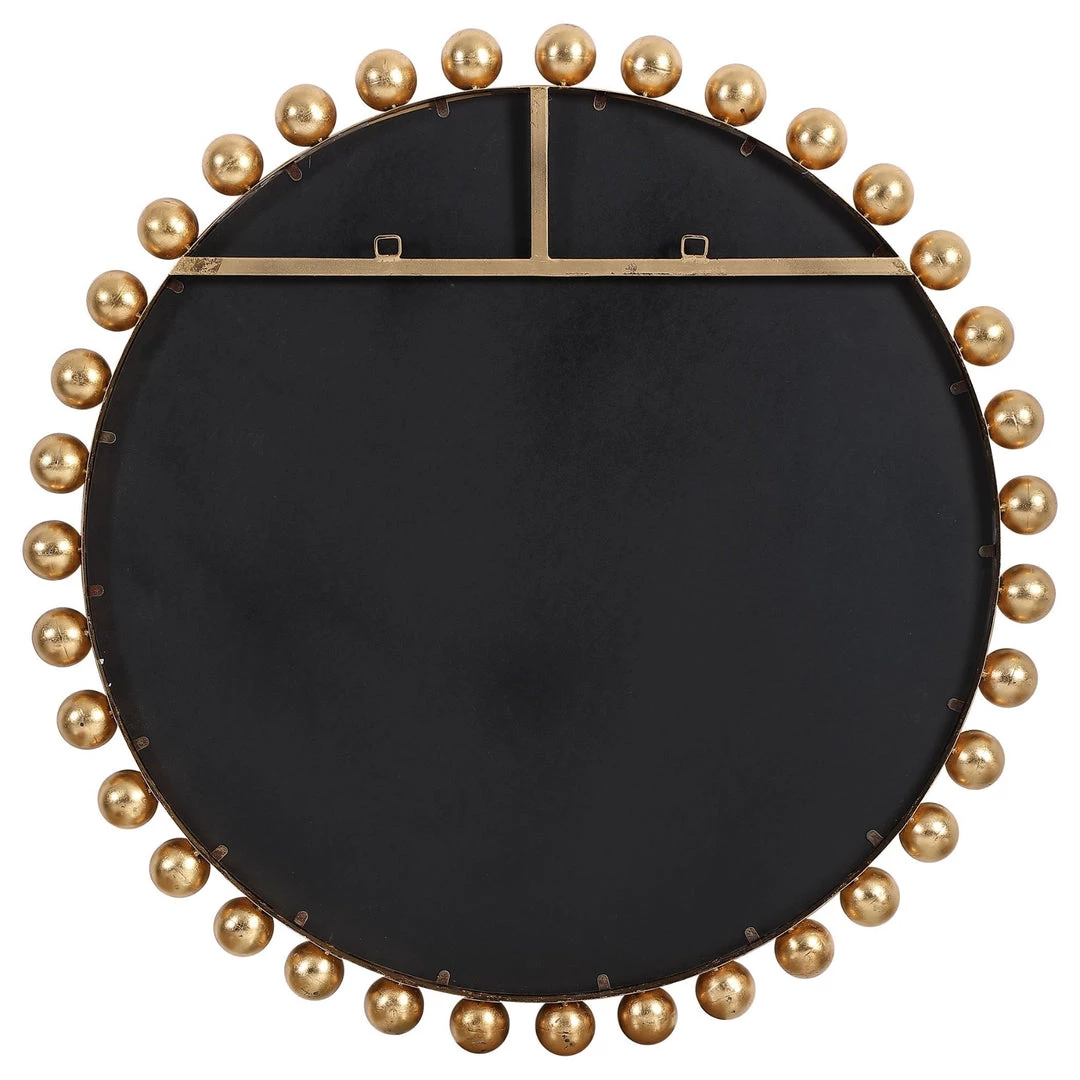 UTTERMOST CYRA 44" ROUND MIRROR: GOLD LEAF Mirrors 7 UTTERMOST CYRA 44" ROUND MIRROR: GOLD LEAF Mirrors