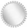 UTTERMOST CYRA 44" ROUND MIRROR: WHITE