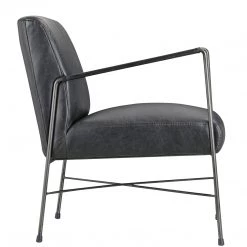 MOES DAGWOOD BLACK LEATHER ARM CHAIR 11 MOES DAGWOOD BLACK LEATHER ARM CHAIR