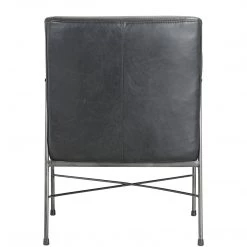 MOES DAGWOOD BLACK LEATHER ARM CHAIR 12 MOES DAGWOOD BLACK LEATHER ARM CHAIR