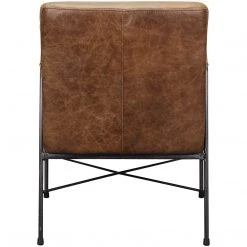 MOES DAGWOOD VINTAGE BROWN LEATHER ARM CHAIR Living Room 11 MOES DAGWOOD VINTAGE BROWN LEATHER ARM CHAIR Living Room