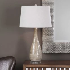 UTTERMOST Lighting DAKOTA TRIBAL EMBOSSED CERAMIC LAMP