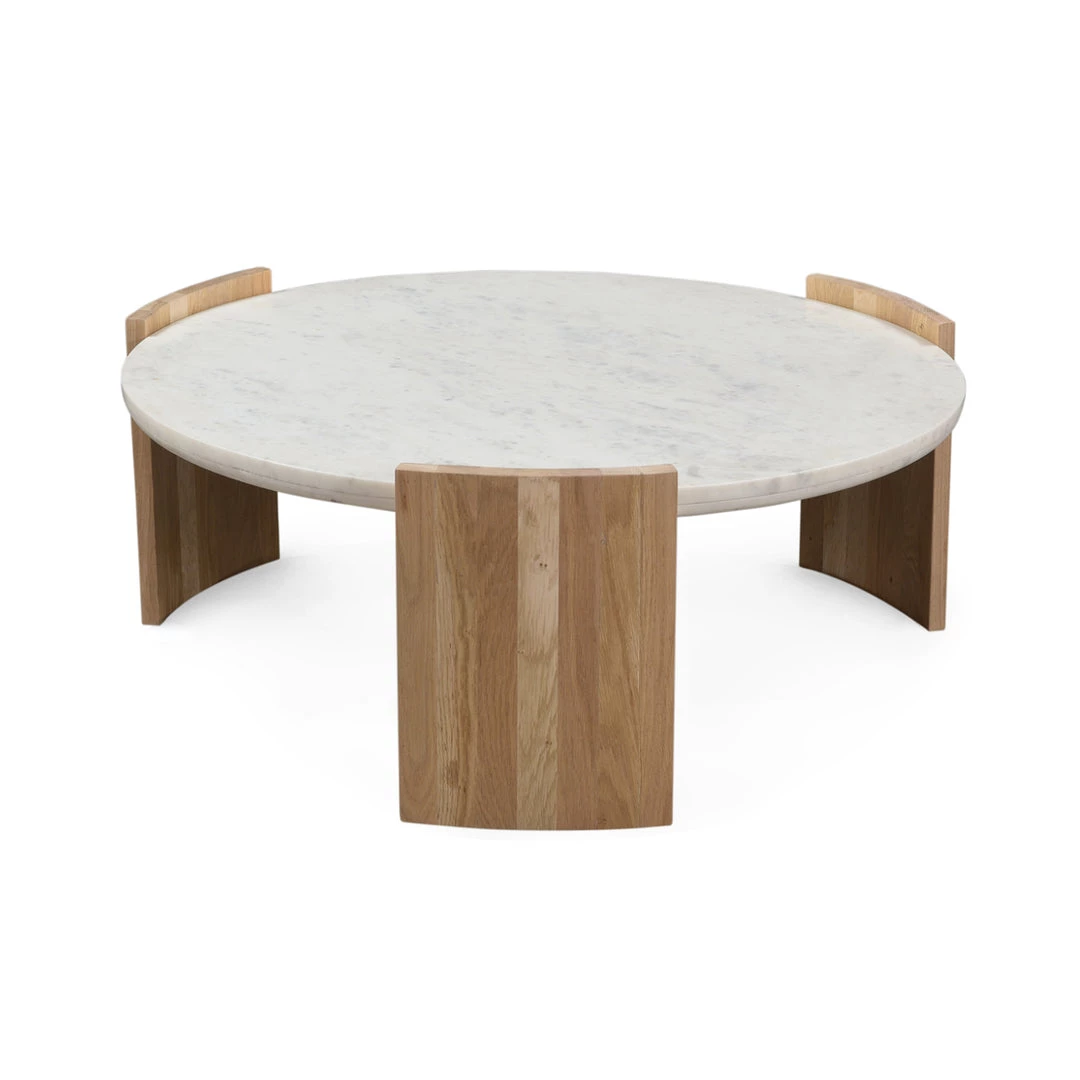 MOES Furniture DALA LIGHT OAK + MARBLE COFFEE TABLE 2 MOES Furniture DALA LIGHT OAK + MARBLE COFFEE TABLE