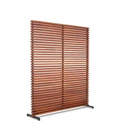 MOES DALLIN SLATTED HARDWOOD SCREEN: BROWN