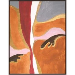 L ART "DANCING WITH YOU I" METALLIC GOLD EMBELLISHED CANVAS ART