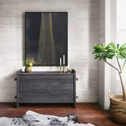 FOUR HANDS Furniture DARK TOTEM TRUNK CONSOLE 14 FOUR HANDS Furniture DARK TOTEM TRUNK CONSOLE