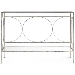 UTTERMOST DAVINA MIRRORED TOP CONSOLE TABLE Living Room