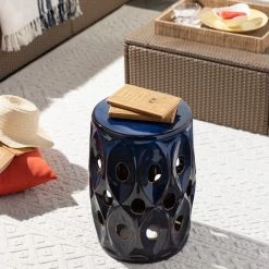 SURYA DAYNA CERAMIC GARDEN STOOL Furniture