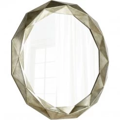 CYAN DECA SILVER STEEL ROUND MIRROR Mirrors
