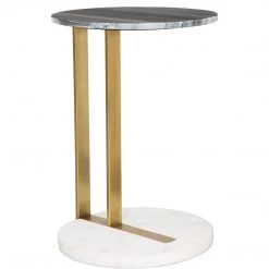 ZUO DECO DOT MARBLE TOP ACCENT TABLE