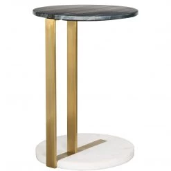 ZUO DECO DOT MARBLE TOP ACCENT TABLE