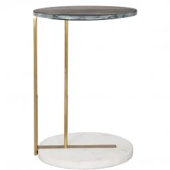 ZUO DECO DOT MARBLE TOP ACCENT TABLE