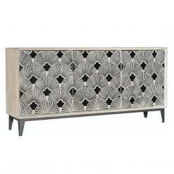 HOOKER DECO FAN BONE INLAY MOSAIC CONSOLE