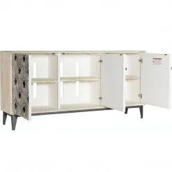 HOOKER DECO FAN BONE INLAY MOSAIC CONSOLE