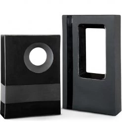 UTTERMOST DECO NOIR BLOCK ACCENTS | SET OF 2