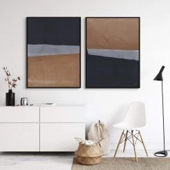 L ART "DEEP HORIZON" CANVAS ART SERIES