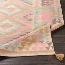 SURYA DEJA KILIM RUG: DUSTY ROSE 7 SURYA DEJA KILIM RUG: DUSTY ROSE