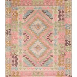 SURYA DEJA KILIM RUG: DUSTY ROSE