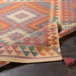 SURYA DEJA KILIM RUG: ORANGE SUNRISE