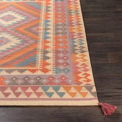 SURYA DEJA KILIM RUG: ORANGE SUNRISE