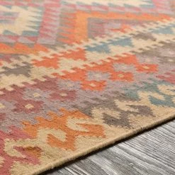 SURYA DEJA KILIM RUG: ORANGE SUNRISE
