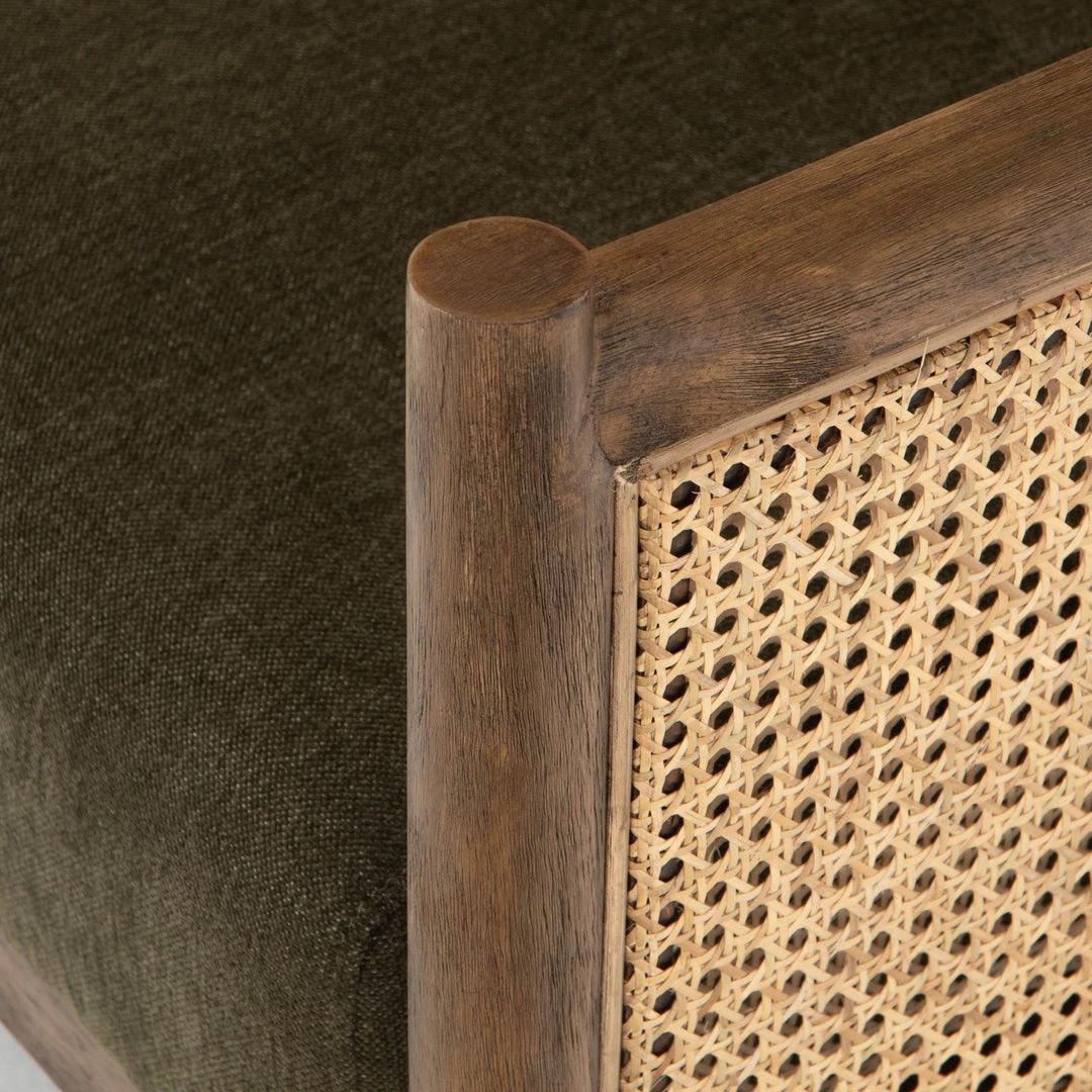 FOUR HANDS Furniture DEMPSEY CANE PANELED ARM CHAIR: OLIVE 6 FOUR HANDS Furniture DEMPSEY CANE PANELED ARM CHAIR: OLIVE