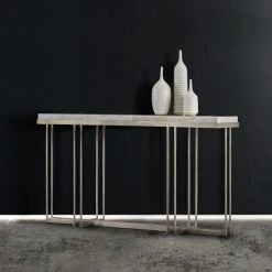 HOOKER DESERT ONYX CAGE CONSOLE TABLE