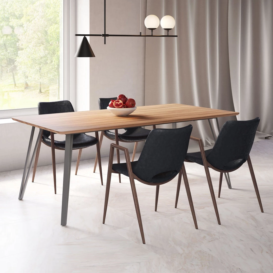 ZUO Furniture DESI DINING CHAIR: BLACK | SET OF 2 2 ZUO Furniture DESI DINING CHAIR: BLACK | SET OF 2