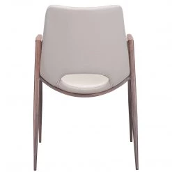 ZUO DESI DINING CHAIR: PUTTY | SET OF 2