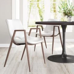 ZUO Furniture DESI DINING CHAIR: WHITE | SET OF 2