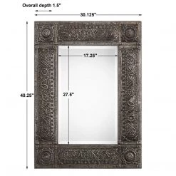 SALT Mirrors DHALA EMBOSSED ANTIQUE METAL MIRROR